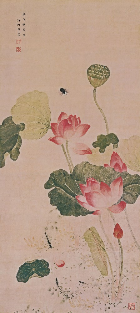 清 吴应贞 荷花图纸本.jpg