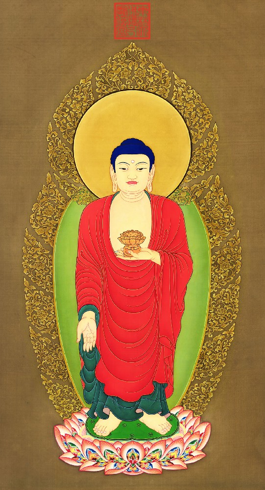 清 丁观鹏 阿弥陀佛画像.jpg